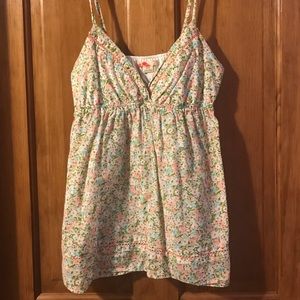 Forever 21 Floral Adjustable Tank, Medium
